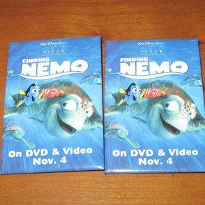 Finding Nemo Promo Badge Disney Pixar Walmart Advertising DVD Release Pinback